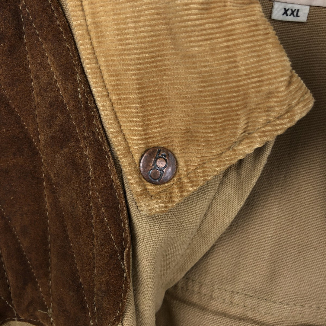 1970'S Bob Allen Hunting Jacket, Made in USA, Men's XXL equivalent, Vintage cotton Khaki type beige Vintage Second Hand