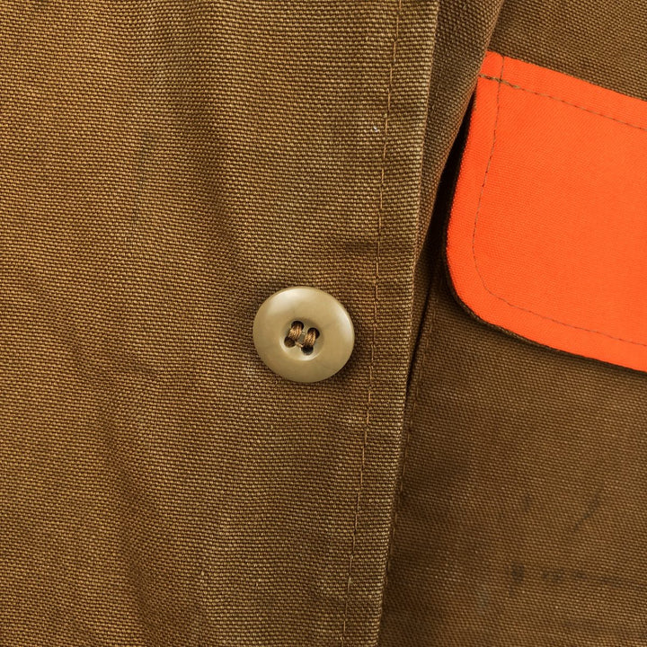 1980'S Saftback Duck Hunting Jacket, Made in USA, Men's Size M (Equivalent), Vintage unclear Khaki type beige Vintage Second Hand