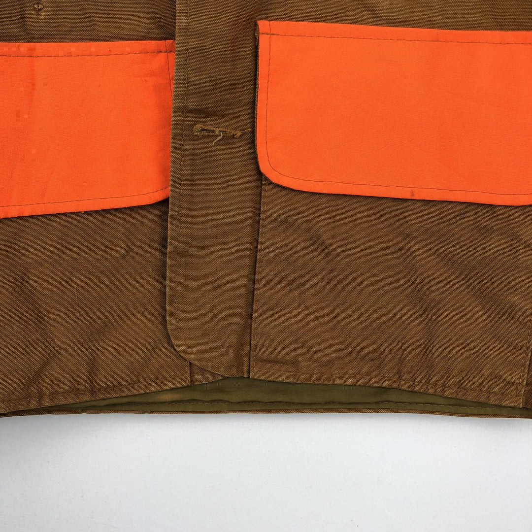 1980'S Saftback Duck Hunting Jacket, Made in USA, Men's Size M (Equivalent), Vintage unclear Khaki type beige Vintage Second Hand