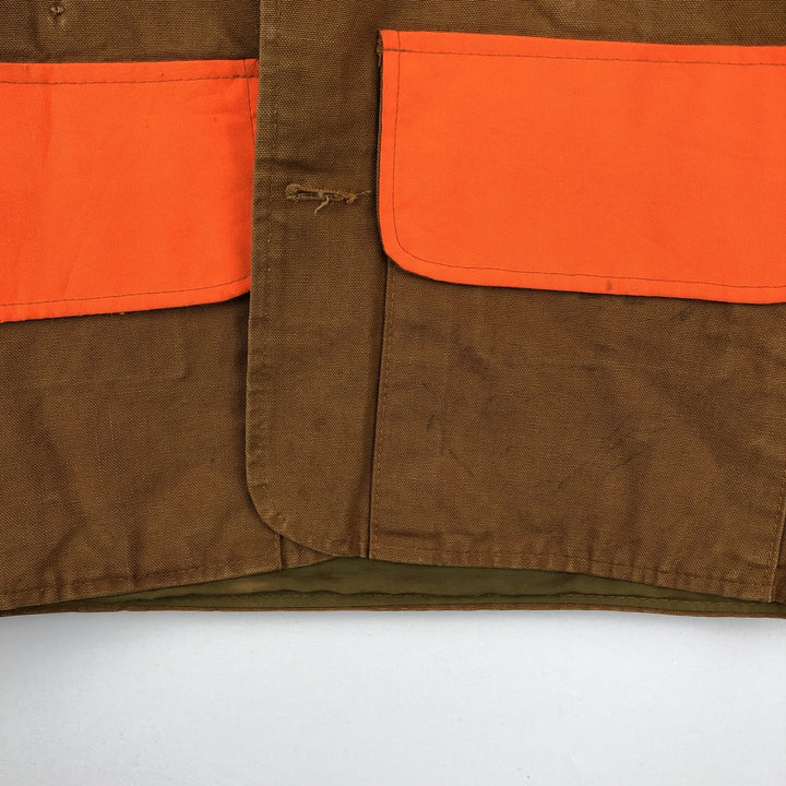 1980'S Saftback Duck Hunting Jacket, Made in USA, Men's Size M (Equivalent), Vintage unclear Khaki type beige Vintage Second Hand