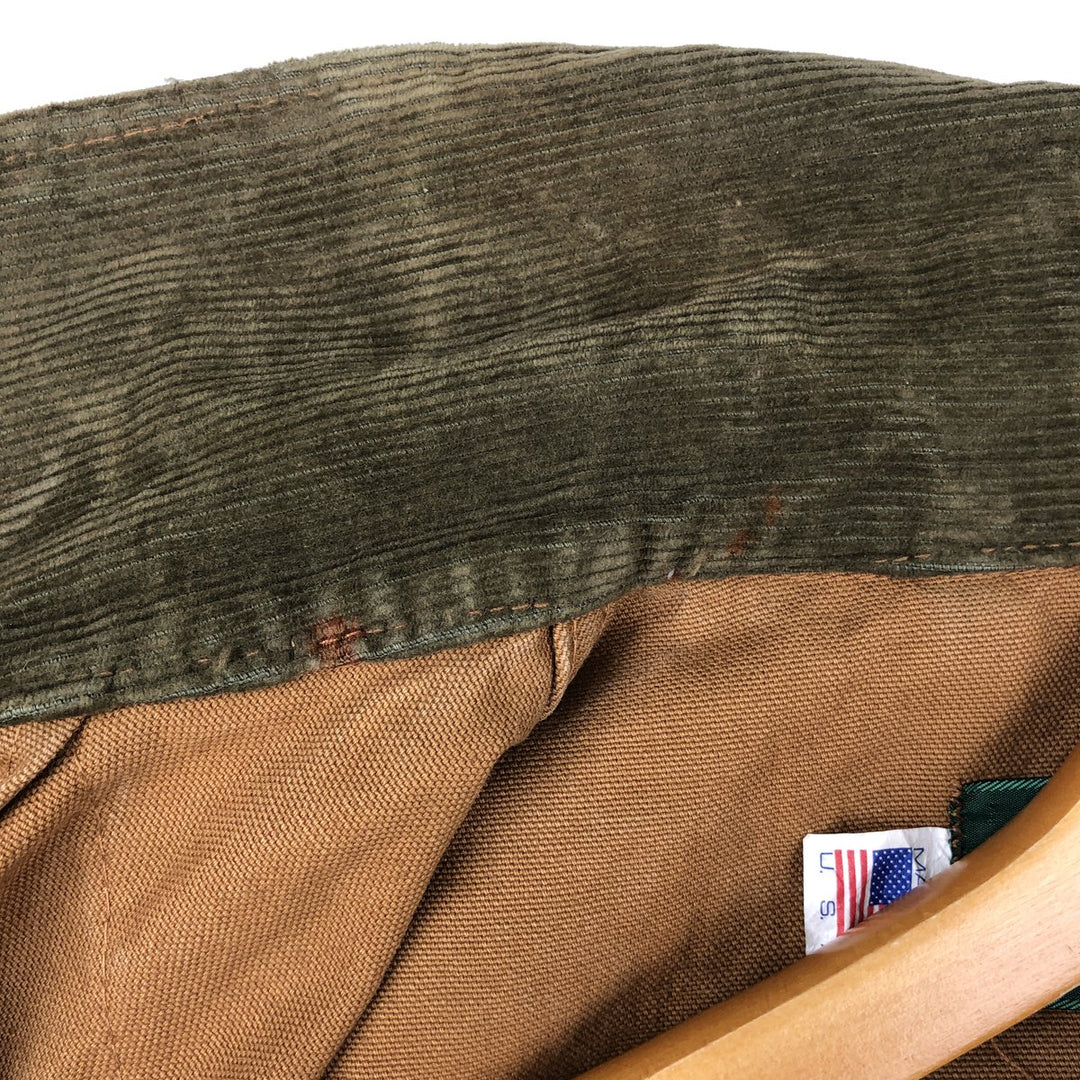 1980'S Saftback Duck Hunting Jacket, Made in USA, Men's Size M (Equivalent), Vintage unclear Khaki type beige Vintage Second Hand