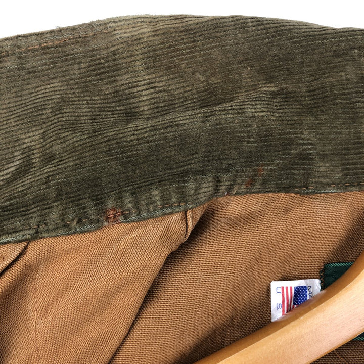 1980'S Saftback Duck Hunting Jacket, Made in USA, Men's Size M (Equivalent), Vintage unclear Khaki type beige Vintage Second Hand