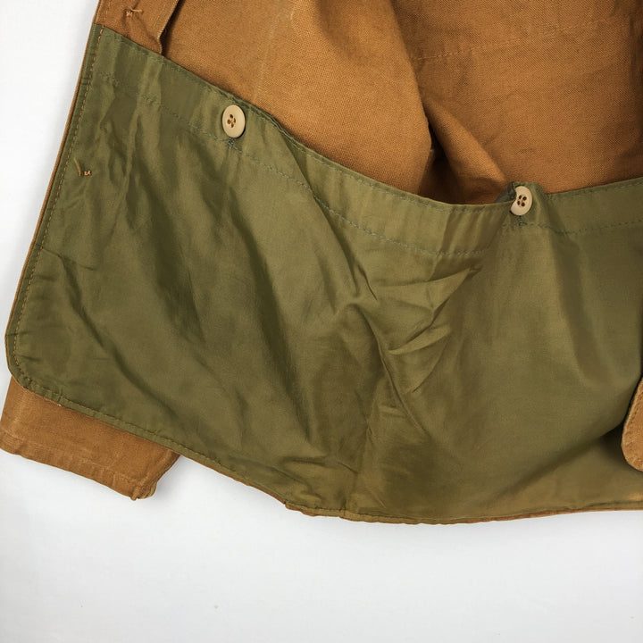 1980'S Saftback Duck Hunting Jacket, Made in USA, Men's Size M (Equivalent), Vintage unclear Khaki type beige Vintage Second Hand