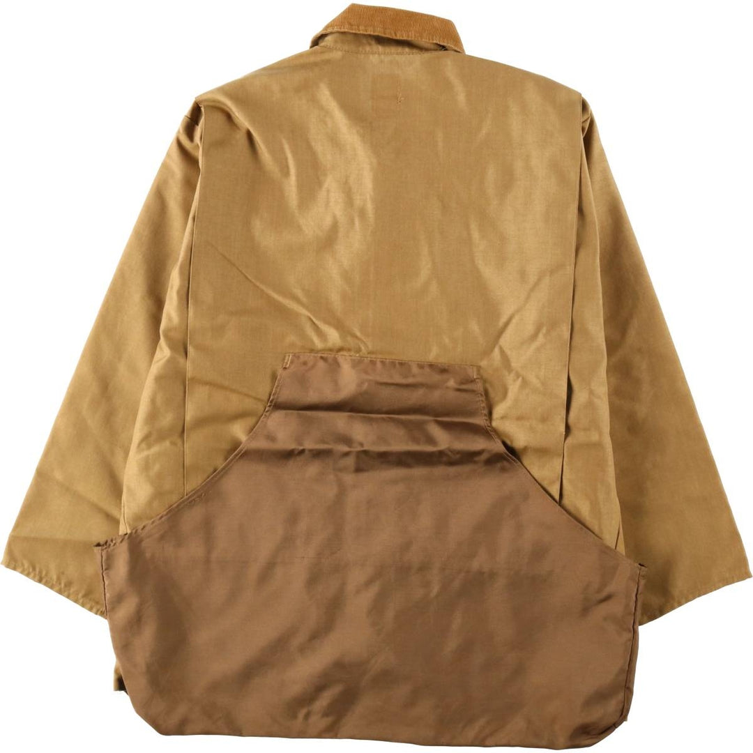 70s-80'S Bob Allen Open Collar Hunting Jacket, Made in USA, Men's Size L (approx.), Vintage unclear beige type brown Vintage Second Hand