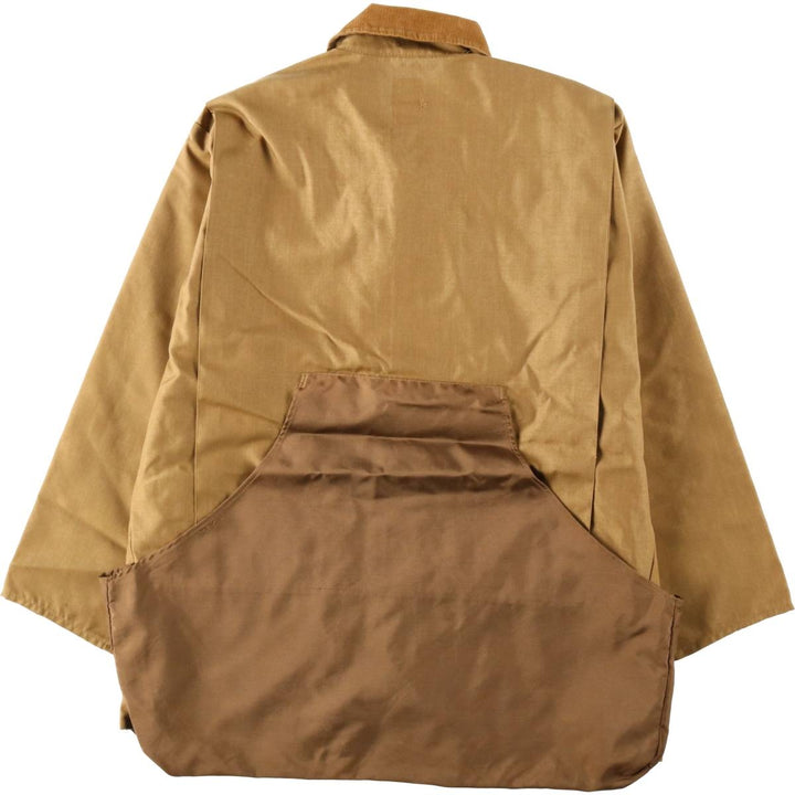 70s-80'S Bob Allen Open Collar Hunting Jacket, Made in USA, Men's Size L (approx.), Vintage unclear beige type brown Vintage Second Hand