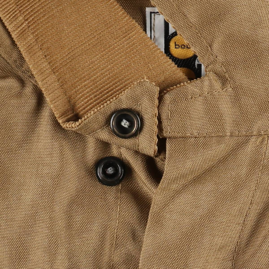 70s-80'S Bob Allen Open Collar Hunting Jacket, Made in USA, Men's Size L (approx.), Vintage unclear beige type brown Vintage Second Hand