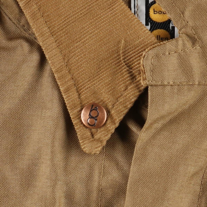 70s-80'S Bob Allen Open Collar Hunting Jacket, Made in USA, Men's Size L (approx.), Vintage unclear beige type brown Vintage Second Hand