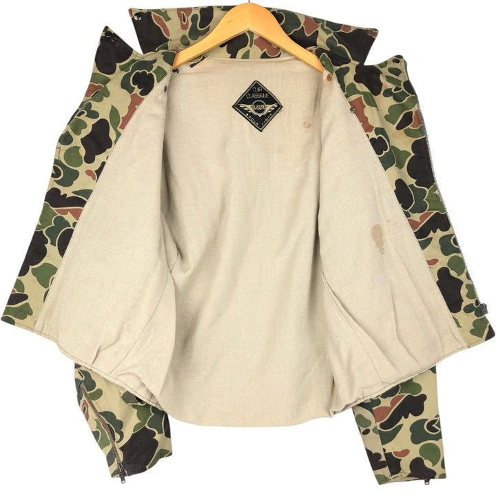 IOU Camouflage Pattern Duck Hunter Camo Cotton Jacket Rider Jacket Women's Size M unclear Khaki type Vintage Second Hand