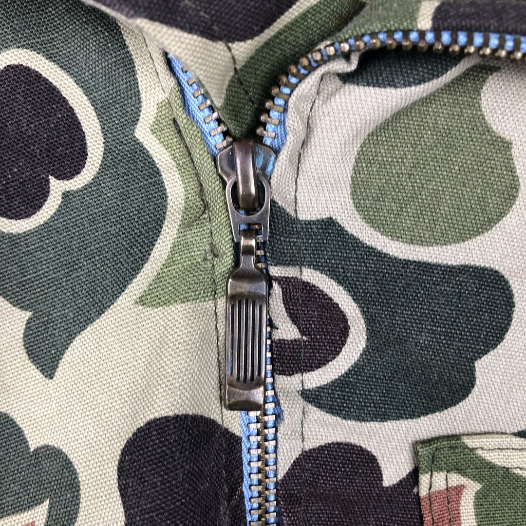 IOU Camouflage Pattern Duck Hunter Camo Cotton Jacket Rider Jacket Women's Size M unclear Khaki type Vintage Second Hand