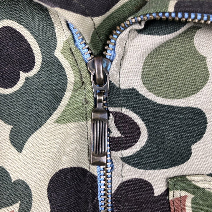 IOU Camouflage Pattern Duck Hunter Camo Cotton Jacket Rider Jacket Women's Size M unclear Khaki type Vintage Second Hand