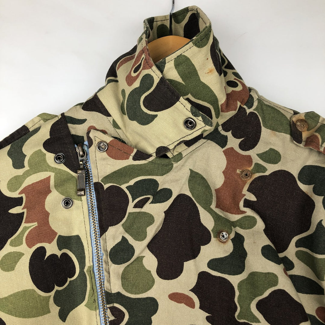 IOU Camouflage Pattern Duck Hunter Camo Cotton Jacket Rider Jacket Women's Size M unclear Khaki type Vintage Second Hand