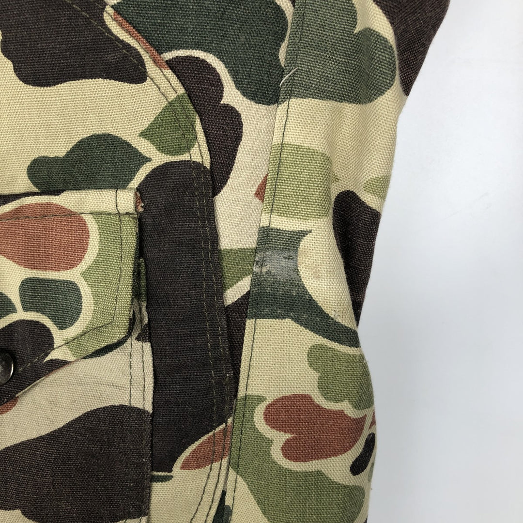 IOU Camouflage Pattern Duck Hunter Camo Cotton Jacket Rider Jacket Women's Size M unclear Khaki type Vintage Second Hand