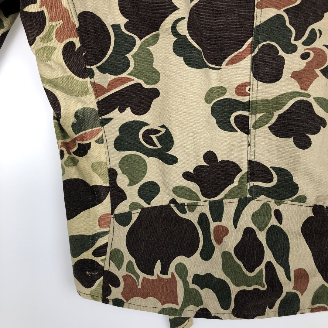 IOU Camouflage Pattern Duck Hunter Camo Cotton Jacket Rider Jacket Women's Size M unclear Khaki type Vintage Second Hand