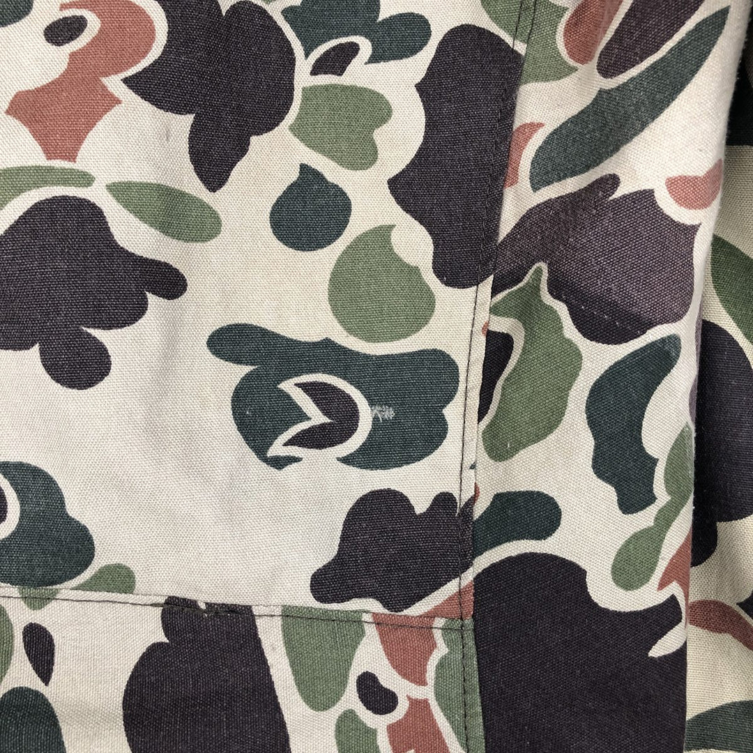 IOU Camouflage Pattern Duck Hunter Camo Cotton Jacket Rider Jacket Women's Size M unclear Khaki type Vintage Second Hand