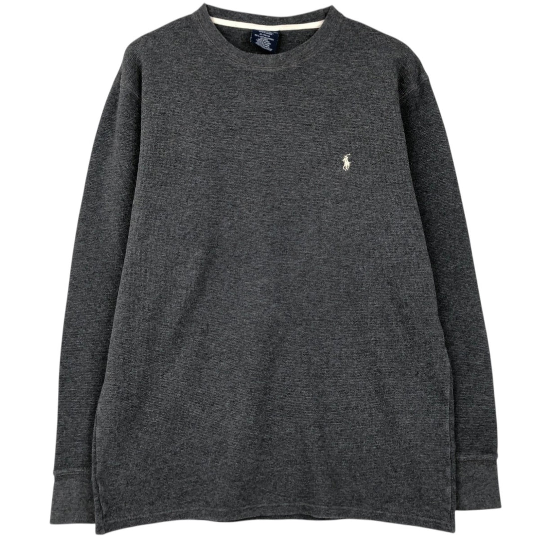 Ralph Lauren POLO RALPH LAUREN SLEEPWEAR Thermal Long T-Shirt, Men's XL cotton gray type Vintage Second Hand