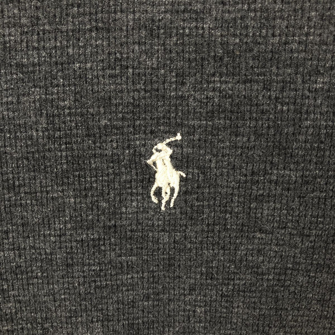 Ralph Lauren POLO RALPH LAUREN SLEEPWEAR Thermal Long T-Shirt, Men's XL cotton gray type Vintage Second Hand