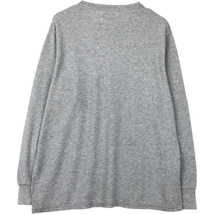 Ralph Lauren POLO RALPH LAUREN Thermal Long T-Shirt Men's XXL cotton gray type Vintage Second Hand
