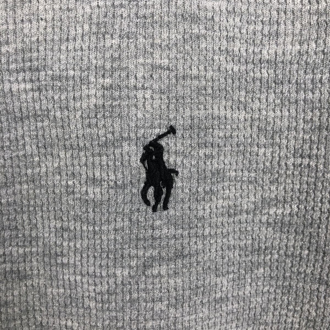 Ralph Lauren POLO RALPH LAUREN Thermal Long T-Shirt Men's XXL cotton gray type Vintage Second Hand