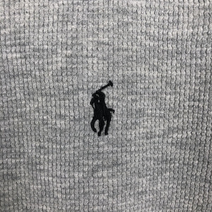 Ralph Lauren POLO RALPH LAUREN Thermal Long T-Shirt Men's XXL cotton gray type Vintage Second Hand