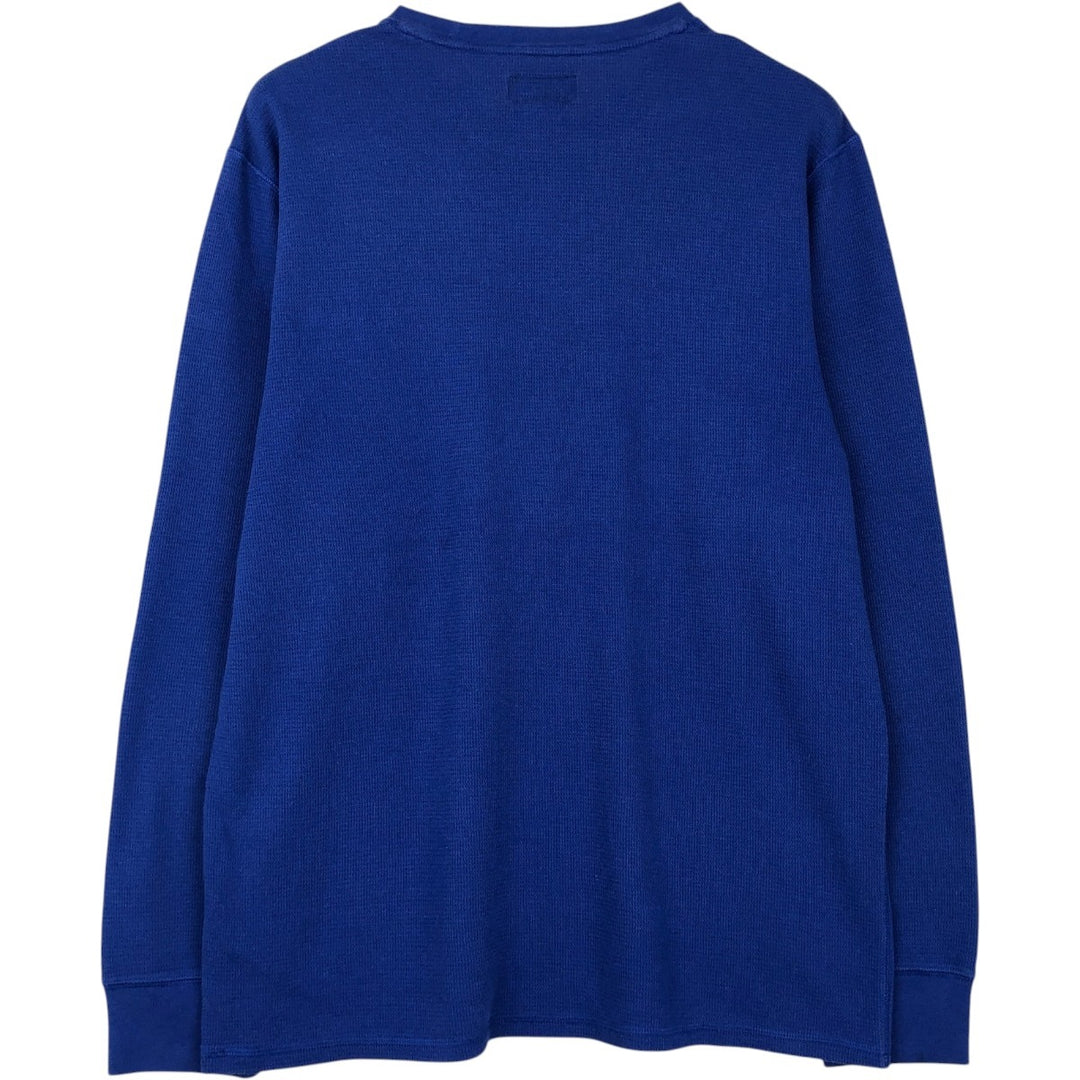 Ralph Lauren POLO RALPH LAUREN Thermal Long T-Shirt Men's XL cotton blue type Vintage Second Hand