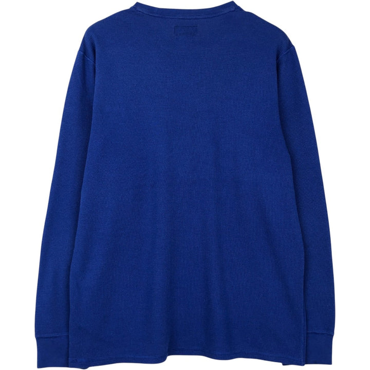 Ralph Lauren POLO RALPH LAUREN Thermal Long T-Shirt Men's XL cotton blue type Vintage Second Hand