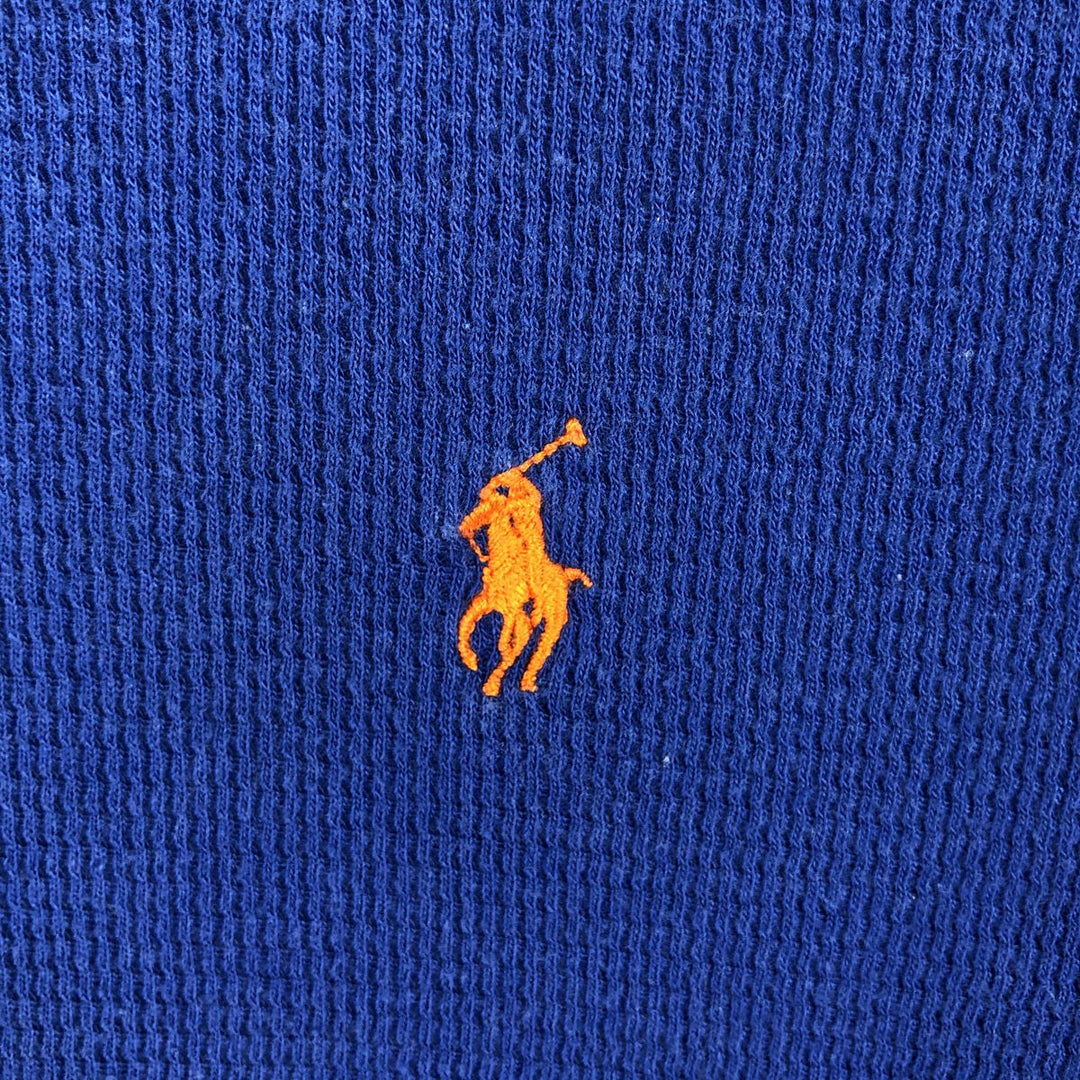 Ralph Lauren POLO RALPH LAUREN Thermal Long T-Shirt Men's XL cotton blue type Vintage Second Hand