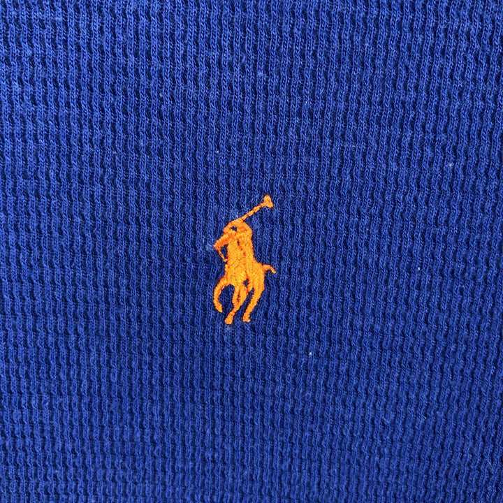 Ralph Lauren POLO RALPH LAUREN Thermal Long T-Shirt Men's XL cotton blue type Vintage Second Hand