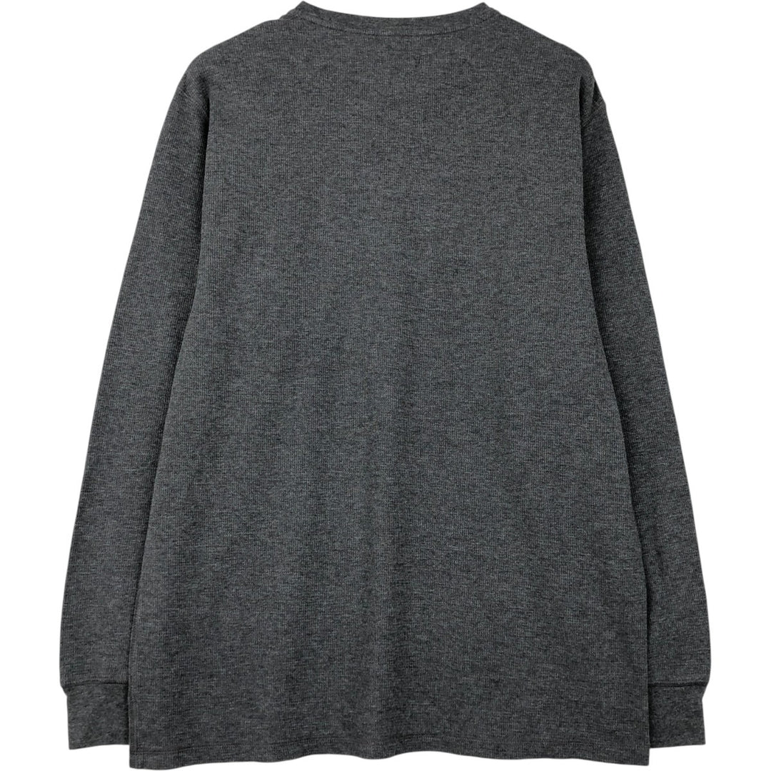 Ralph Lauren POLO RALPH LAUREN Thermal Long T-Shirt Men's XL cotton gray type Vintage Second Hand