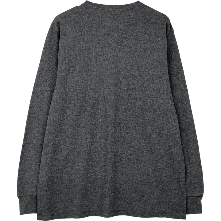 Ralph Lauren POLO RALPH LAUREN Thermal Long T-Shirt Men's XL cotton gray type Vintage Second Hand