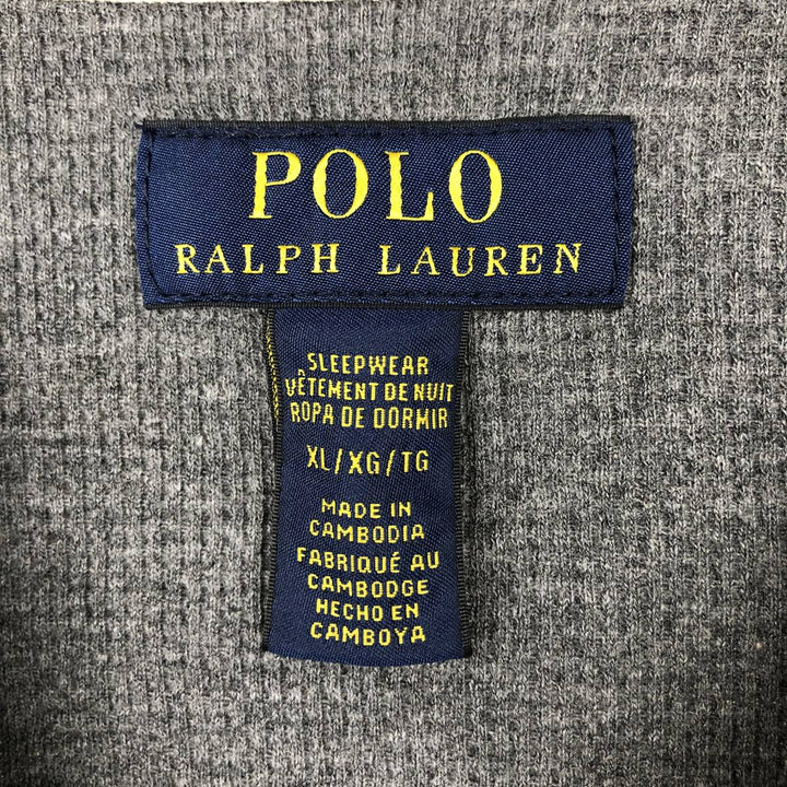 Ralph Lauren POLO RALPH LAUREN Thermal Long T-Shirt Men's XL cotton gray type Vintage Second Hand
