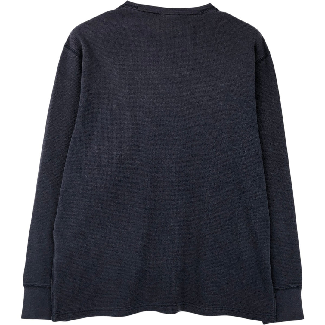 Ralph Lauren POLO RALPH LAUREN SLEEPWEAR Thermal Long T-Shirt, Men's Size L cotton navy blue type Vintage Second Hand