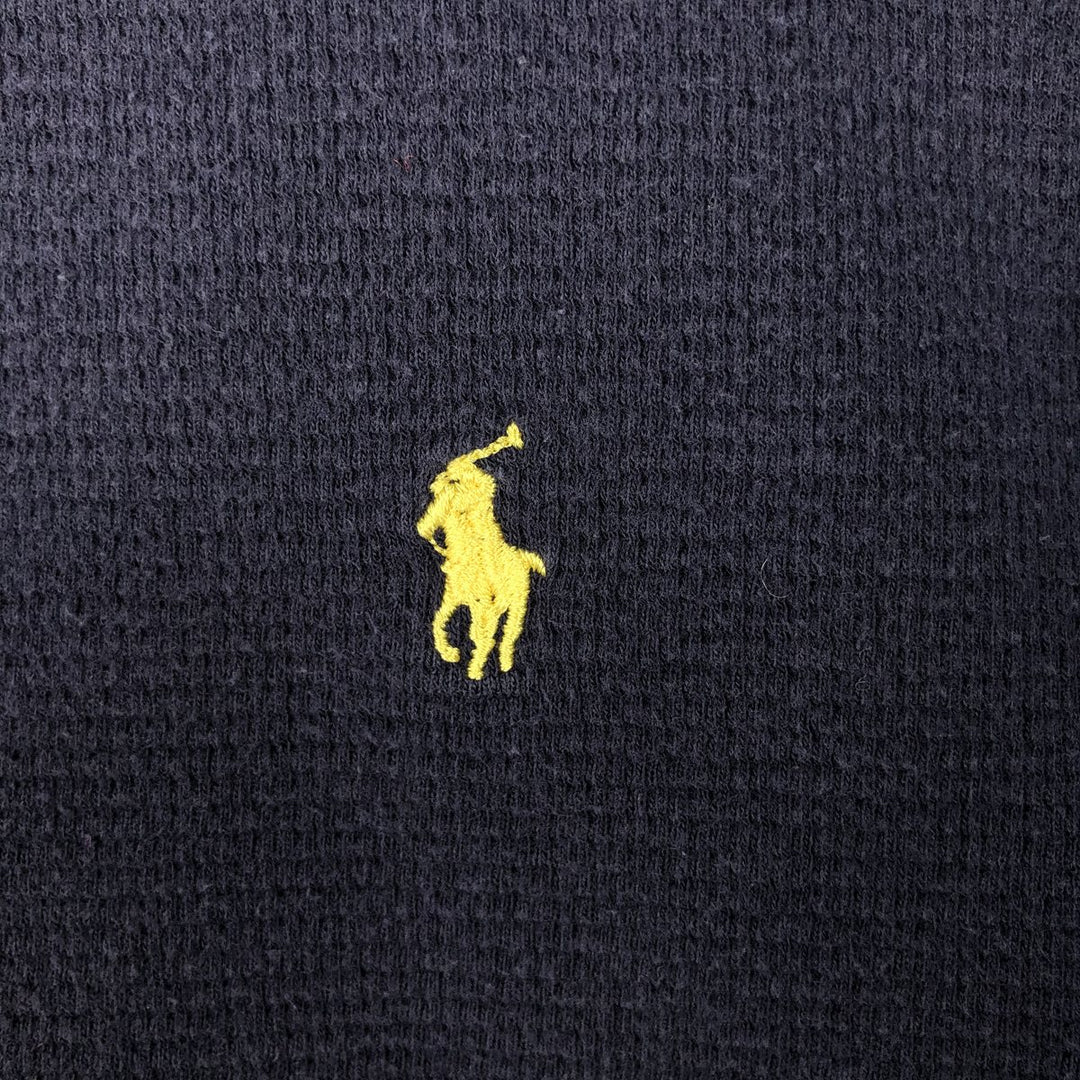 Ralph Lauren POLO RALPH LAUREN SLEEPWEAR Thermal Long T-Shirt, Men's Size L cotton navy blue type Vintage Second Hand