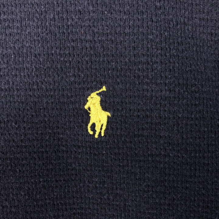 Ralph Lauren POLO RALPH LAUREN SLEEPWEAR Thermal Long T-Shirt, Men's Size L cotton navy blue type Vintage Second Hand