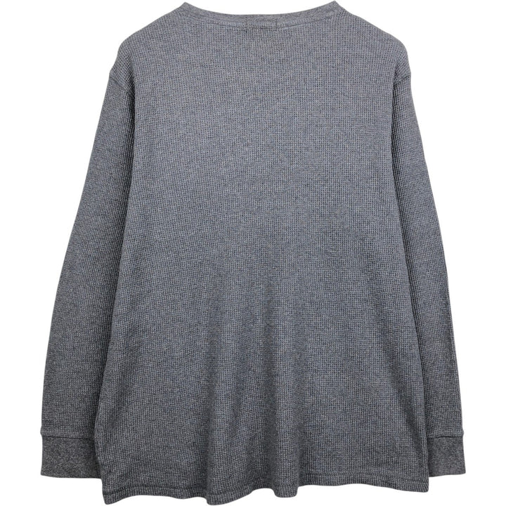 Ralph Lauren POLO RALPH LAUREN Thermal Long T-Shirt Men's XXL unclear gray type Vintage Second Hand