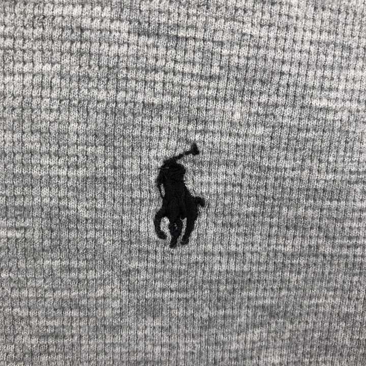 Ralph Lauren POLO RALPH LAUREN SLEEPWEAR Thermal Long T-shirt Waffle Men's M size cotton gray type Vintage Second Hand