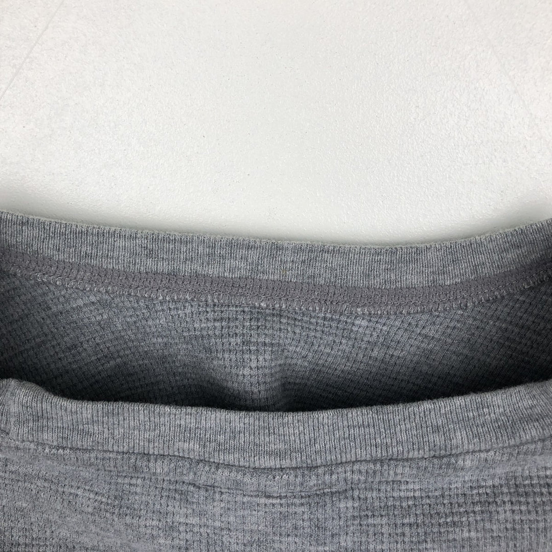 Ralph Lauren POLO RALPH LAUREN SLEEPWEAR Thermal Long T-shirt Waffle Men's M size cotton gray type Vintage Second Hand