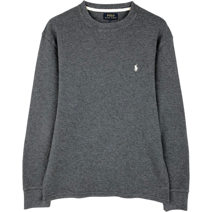 Ralph Lauren POLO RALPH LAUREN Thermal Long T-shirt Waffle Men's XL unclear Charcoal Vintage Second Hand