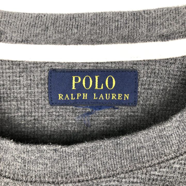 Ralph Lauren POLO RALPH LAUREN Thermal Long T-shirt Waffle Men's XL unclear Charcoal Vintage Second Hand