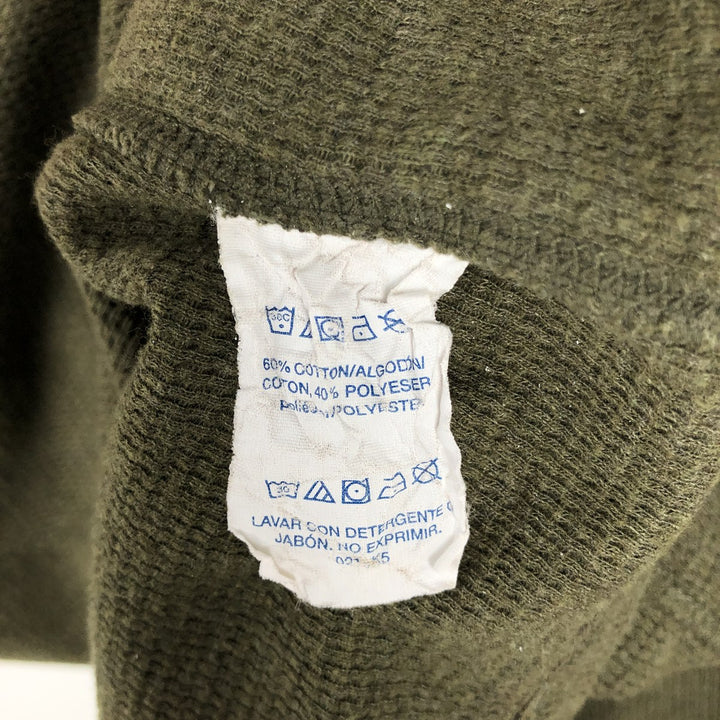 Ralph Lauren POLO RALPH LAUREN SLEEPWEAR Thermal Long T-Shirt, Honeycomb, Men's Size M cotton Khaki type Vintage Second Hand
