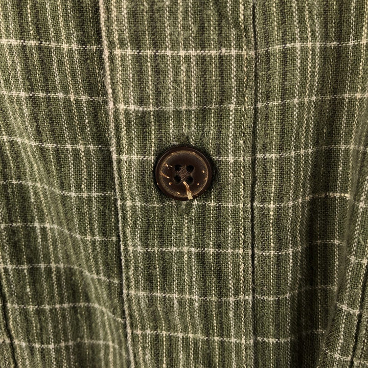 Patagonia Migration Hemp Shirt 53138SP13 Check Pattern Short Sleeve Cotton x Hemp Shirt Boxy Shirt Hemp green type Vintage Second Hand