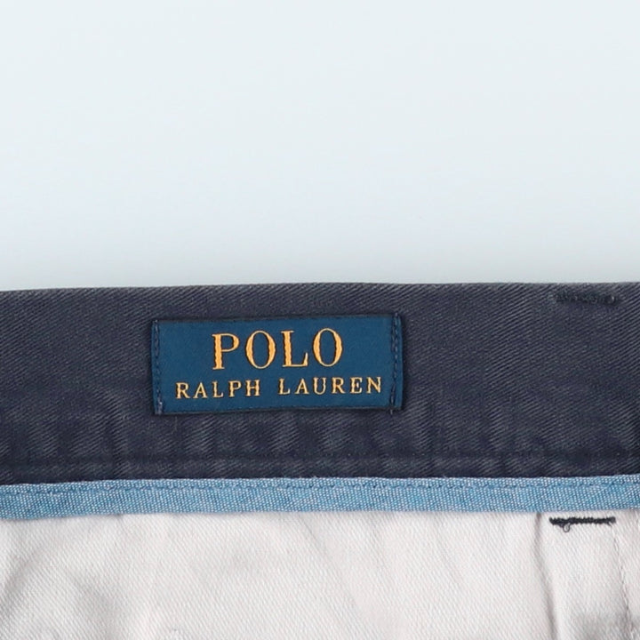 Ralph Lauren POLO RALPH LAUREN Chino Shorts, Men's Size W32 (approx.) cotton navy blue type Vintage Second Hand