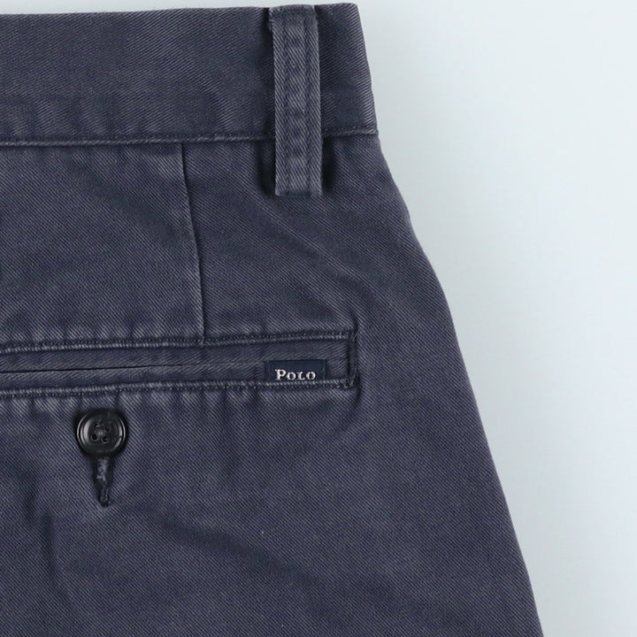 Ralph Lauren POLO RALPH LAUREN Chino Shorts, Men's Size W32 (approx.) cotton navy blue type Vintage Second Hand