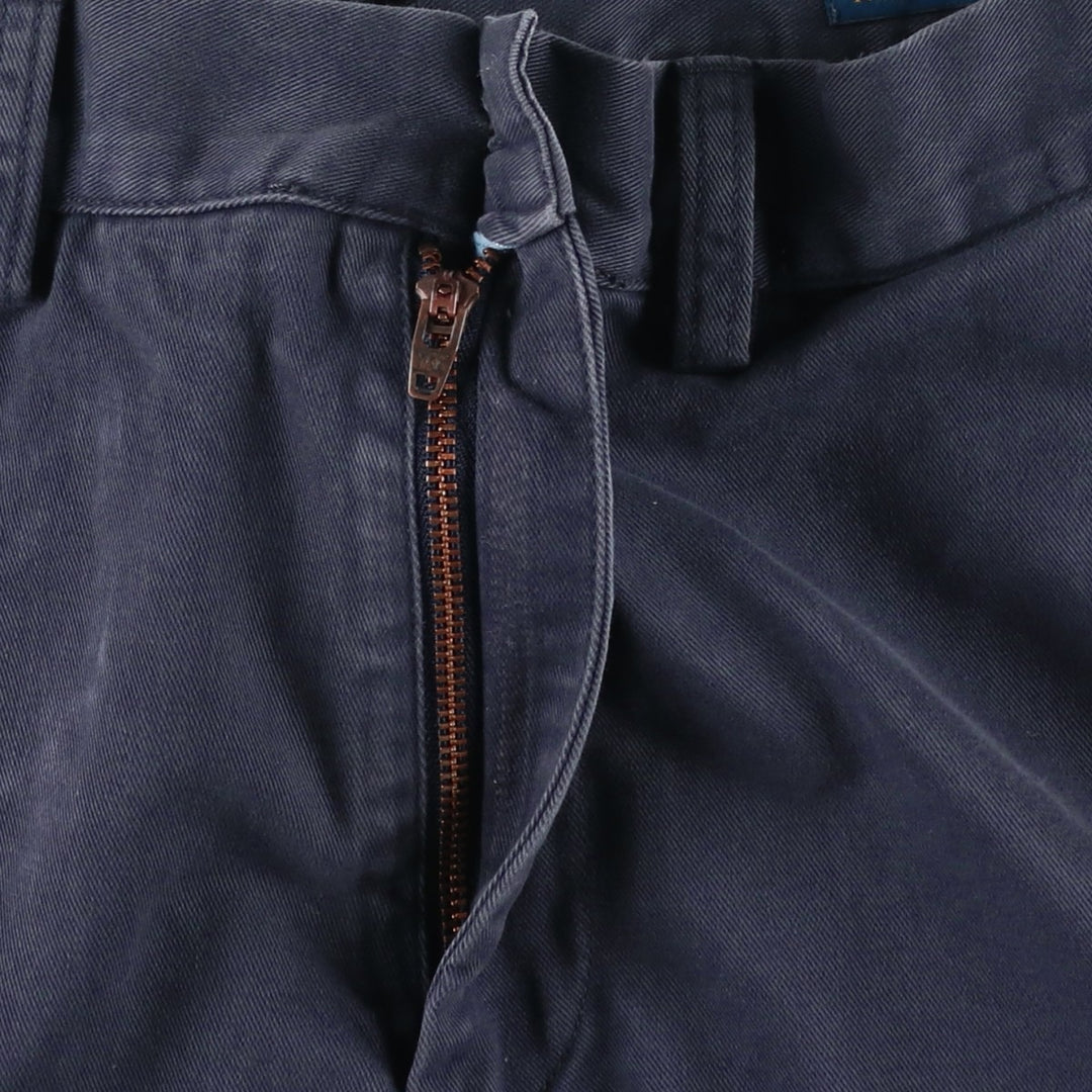 Ralph Lauren POLO RALPH LAUREN Chino Shorts, Men's Size W32 (approx.) cotton navy blue type Vintage Second Hand
