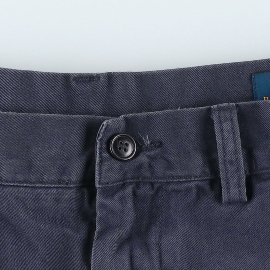 Ralph Lauren POLO RALPH LAUREN Chino Shorts, Men's Size W32 (approx.) cotton navy blue type Vintage Second Hand