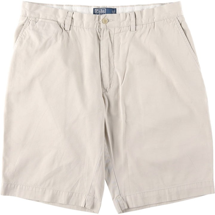 Ralph Lauren POLO by Ralph Lauren Chino Shorts, Men's, Size W35 cotton Beige type Vintage Second Hand