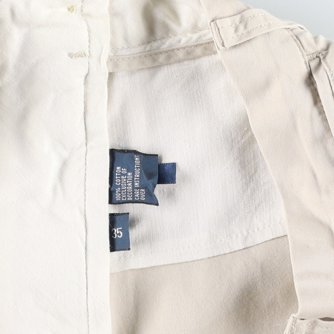Ralph Lauren POLO by Ralph Lauren Chino Shorts, Men's, Size W35 cotton Beige type Vintage Second Hand
