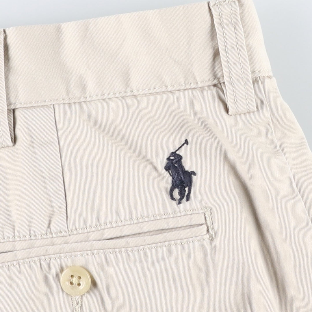 Ralph Lauren POLO by Ralph Lauren Chino Shorts, Men's, Size W35 cotton Beige type Vintage Second Hand