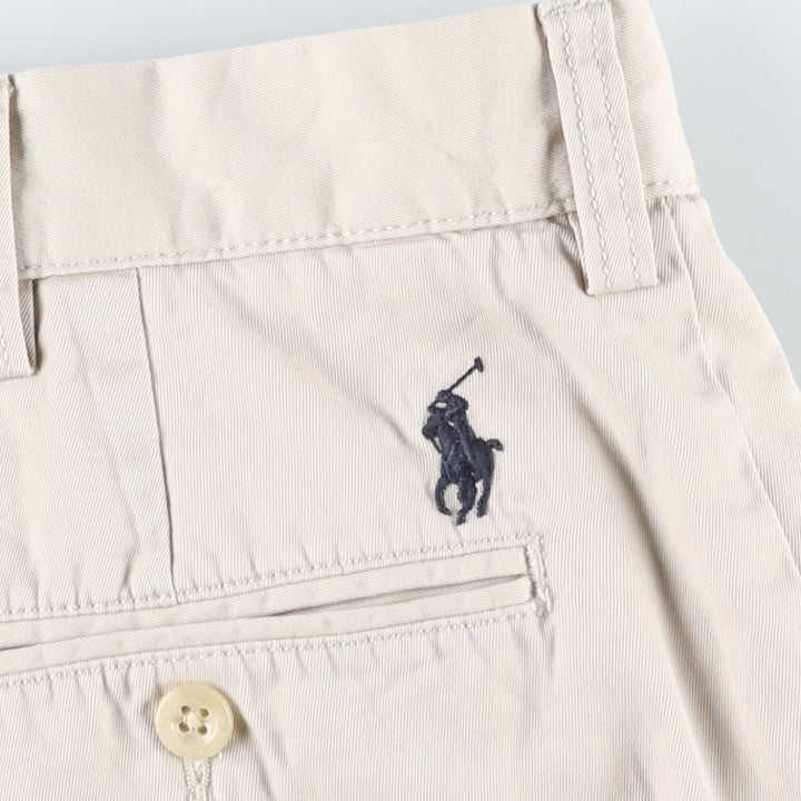 Ralph Lauren POLO by Ralph Lauren Chino Shorts, Men's, Size W35 cotton Beige type Vintage Second Hand