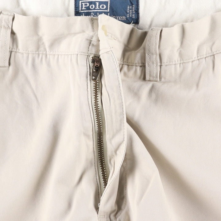 Ralph Lauren POLO by Ralph Lauren Chino Shorts, Men's, Size W35 cotton Beige type Vintage Second Hand
