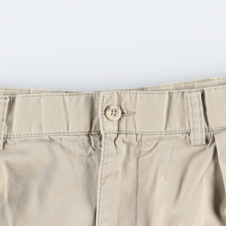 Ralph Lauren POLO by Ralph Lauren TYLER SHORT Two-pleat chino shorts, short pants, men's size W36 cotton Beige type Vintage Second Hand